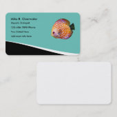 Wasserbiologe Discus Fisch Visitenkarte (Vorne/Hinten)