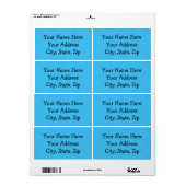 Wasserblasen blau (Vorne)