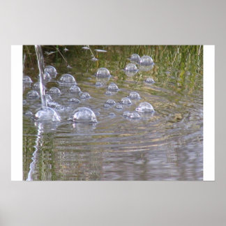 Wasserblasen Poster