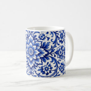 Wasserblaue botanische Glas-Mug mit Frost-Effekt Kaffeetasse
