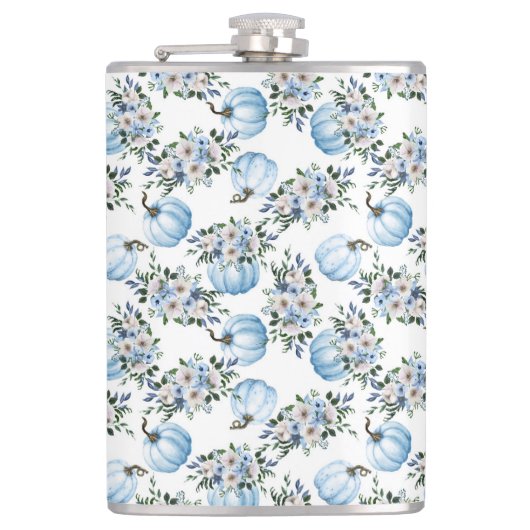 WASSERBLAUE FALL PUMPKINS & AUTUMN BLUME FLACHMANN (Vorderseite)