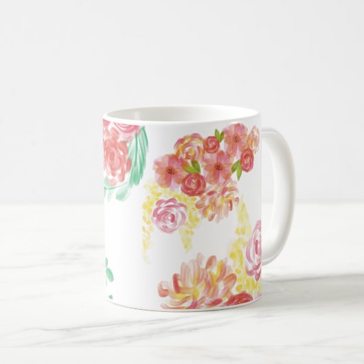 Wasserblume Kaffeetasse (VorderseiteRechts)