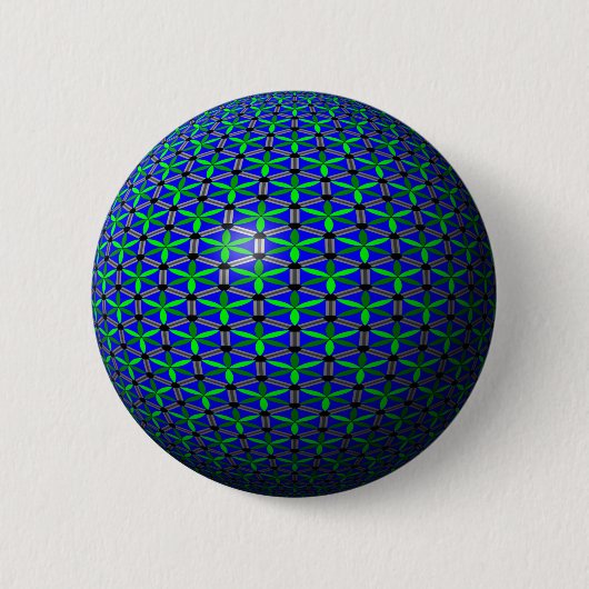 WasserBlumen Button (Vorderseite)