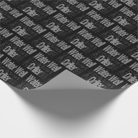 Wasserbohrer Geschenkpapier (Ecke)