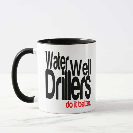 Wasserbohrer machen es besser tasse (Links)