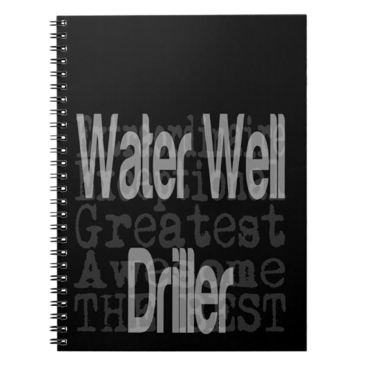 Wasserbohrer Notizblock (Vorderseite)