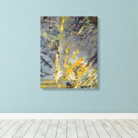 Wasserboot Leinwanddruck (Insitu (Holzboden))