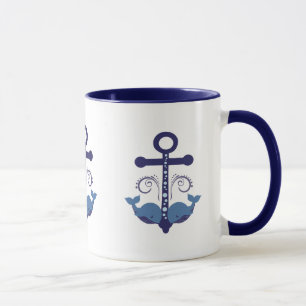 Wasserbootanker mit niedlichen Walen Tasse