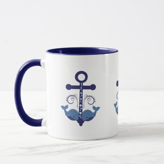 Wasserbootanker mit niedlichen Walen Tasse (Links)