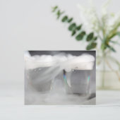 Wasserbrille mit Trockeneis Postkarte (Stehend Vorderseite)