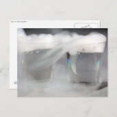 Wasserbrille mit Trockeneis Postkarte (Vorne/Hinten)