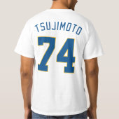 Wasserbrotwurzel Tsujimoto Spieler-Name und T-Shirt (Rückseite)
