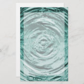 Wasserbruch Aquamarin Briefpapier (Vorne/Hinten)