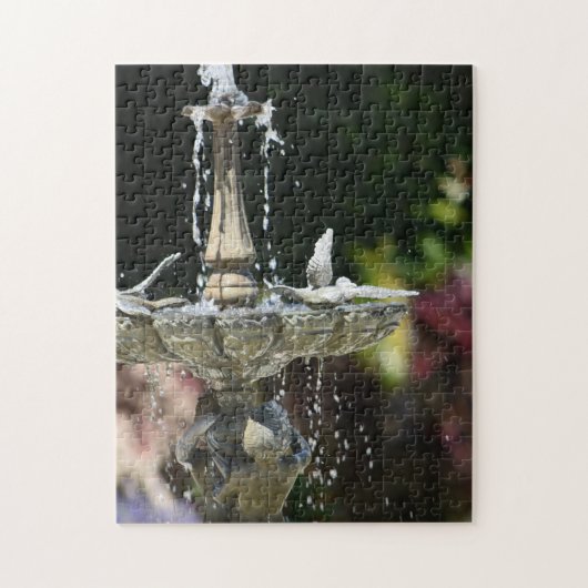 Wasserbrunnen im Park Puzzle (Vertikal)