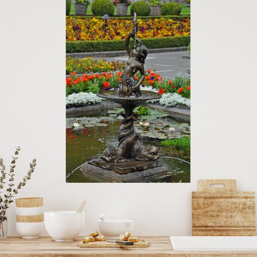 Wasserbrunnen Poster (Küche)