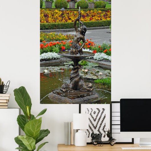 Wasserbrunnen Poster (Heimbüro)