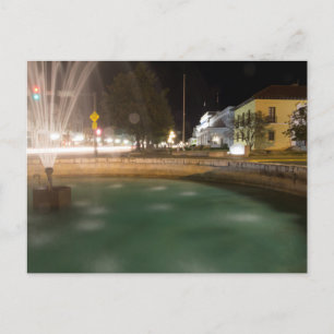 Wasserbrunnen und Bathhouse-Reihe, Hot Springs, AR Postkarte