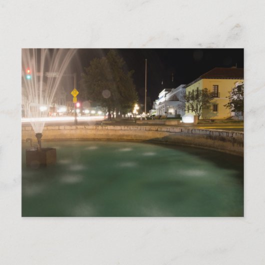 Wasserbrunnen und Bathhouse-Reihe, Hot Springs, AR Postkarte (Vorderseite)