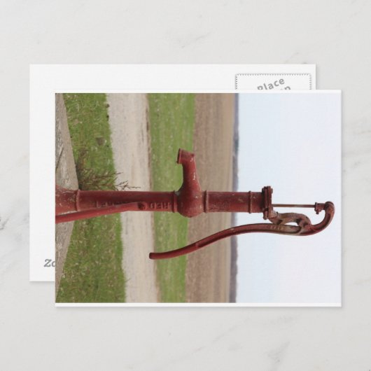 Wasserbrunnen von Iowa Postkarte (Vorne/Hinten)