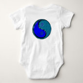 Wasserbüffel Baby Strampler (Rückseite)