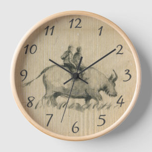 Wasserbüffel Kinder Chinesisch Ox Jahr Geburtstag Uhr