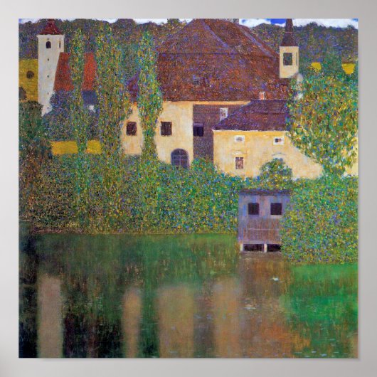 Wasserburg, Gustav Klimt Poster (Vorne)