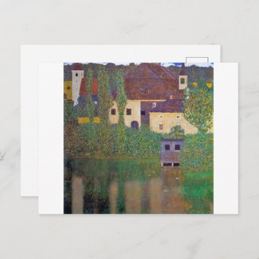 Wasserburg, Gustav Klimt Postkarte (Vorne/Hinten)
