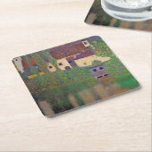 Wasserburg, Gustav Klimt Rechteckiger Pappuntersetzer (angewinkelt)