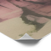 Wasserburg-Landschaft Poster (Ecke)