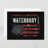 Wasserbury Connecticut Postkarte (Vorne/Hinten)