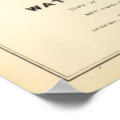 Wasserbury Poster (Ecke)