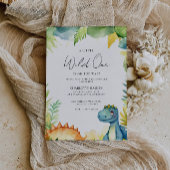 Wassercolor Baby Shower Dinosaurier Einladung