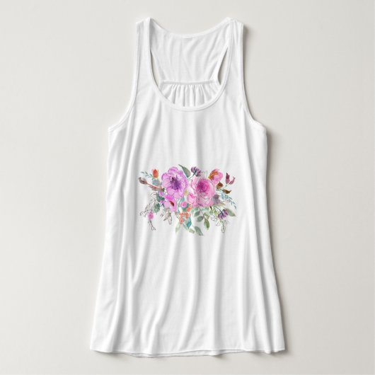 Wassercolor Bouquet Tank Top (Design Vorderseite)
