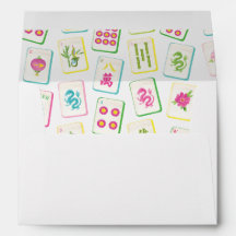 Wassercolor Bright Mahjong Tiles Monogram