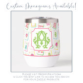 Wassercolor Bright Mahjong Tiles Monogram