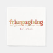 Wassercolor Freundliches Abendessen Napkins Serviette (Vorderseite)