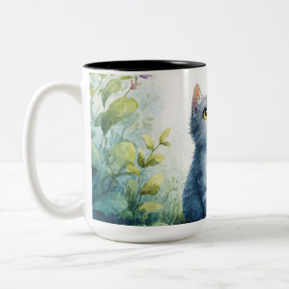 Wassercolor Kitten Coffee Tasse - Niedliches Cat L