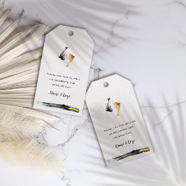 Wassercolor Koi Fish Wedding Geschenkanhänger