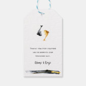 Wassercolor Koi Fish Wedding Geschenkanhänger (Rückseite)