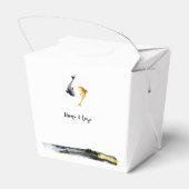 Wassercolor Koi Fish Wedding Geschenkschachtel (Rückseite)