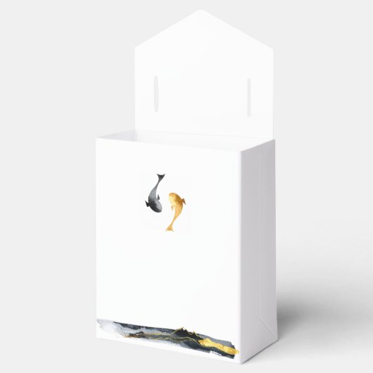 Wassercolor Koi Fish Wedding Geschenkschachtel (Geöffnet)