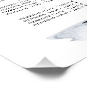 Wassercolor Koi Fish Wedding Poster (Ecke)