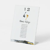 Wassercolor Koi Fish Wedding Sockelschild (Vorderseite)