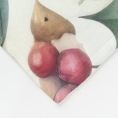 Wassercolor Nutcracker Weihnachtsmotifs Fleecedecke (Ecke)