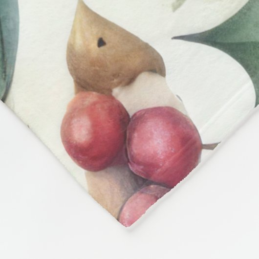 Wassercolor Nutcracker Weihnachtsmotifs Fleecedecke (Ecke)