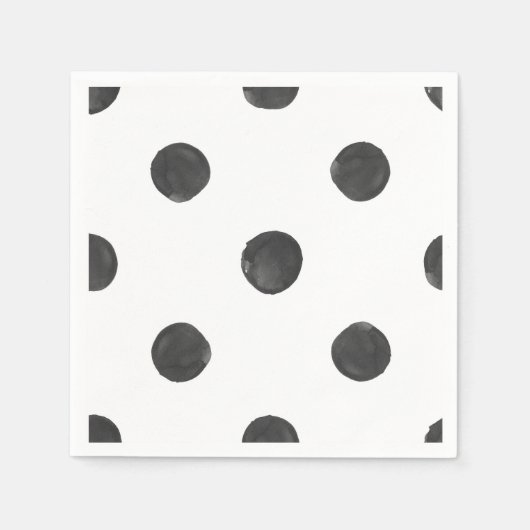 Wassercolor Polka Dot Napkins Serviette (Vorderseite)