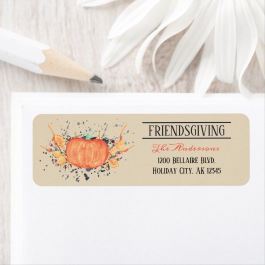 Wassercolor Pumpkin Friendsgiving (Insitu)