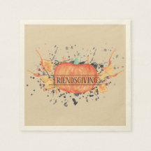 Wassercolor Pumpkin Friendsgiving