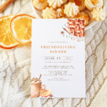 Wassercolor Pumpkin Pie Friendsgiving Dinner