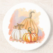 Wassercolor Pumpkin Trio Sandstone Untersetzer (Vorne)